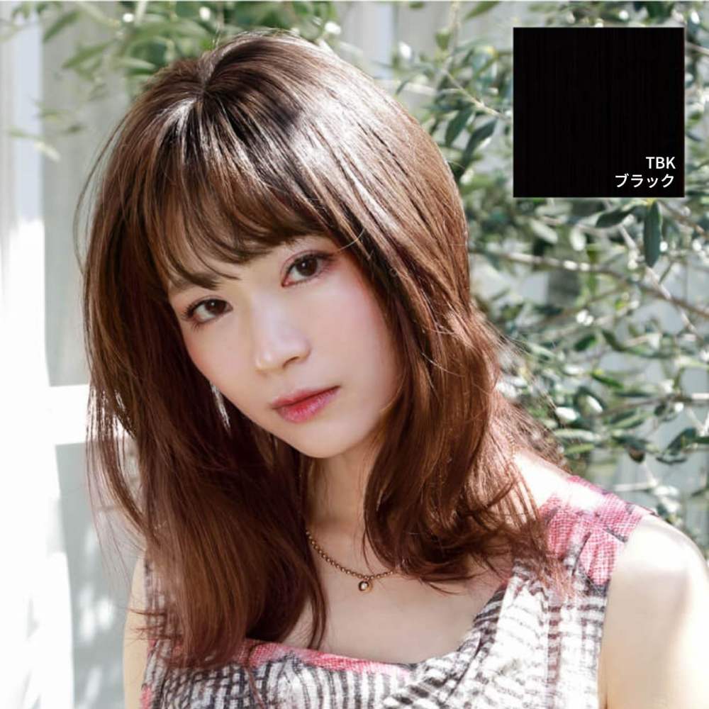 プリシラ つむじ前髪ウィッグ ナチュラルぱっつんバングス 耐熱 【直送品】 返品・キャンセル・他商品と同時購入は不可