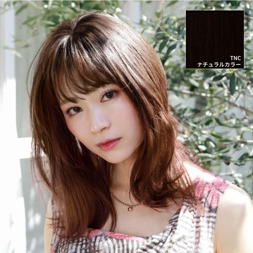 プリシラ つむじ前髪ウィッグ ナチュラルぱっつんバングス 耐熱 【直送品】 返品・キャンセル・他商品と同時購入は不可