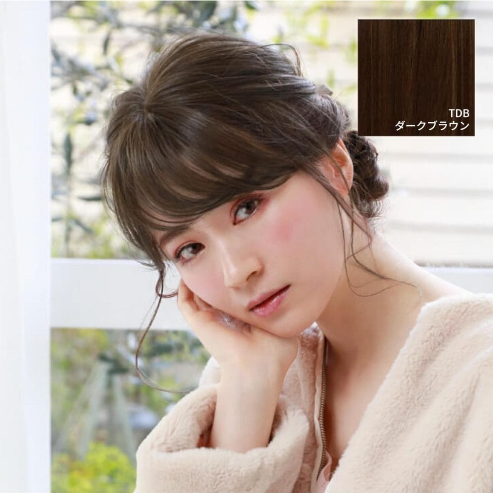 プリシラ つむじ前髪ウィッグ ニュアンスカールバングス 耐熱 【直送品】 返品・キャンセル・他商品と同時購入は不可