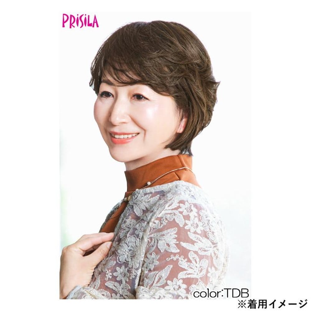 プリシラ 帽子ウィッグリラックス リズムカールショート 耐熱 【直送品】 返品・キャンセル・他商品と同時購入は不可