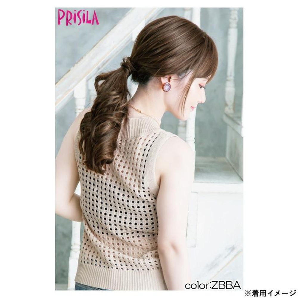 プリシラ 白髪かくしウィッグ 人毛100％  ロング 人毛 【直送品】 返品・キャンセル・他商品と同時購入は不可