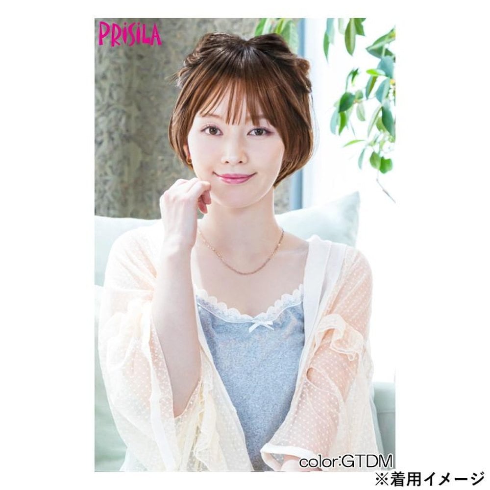 プリシラ 帽子ウィッグ ラウンドマッシュ リラックス 耐熱 【直送品】 返品・キャンセル・他商品と同時購入は不可