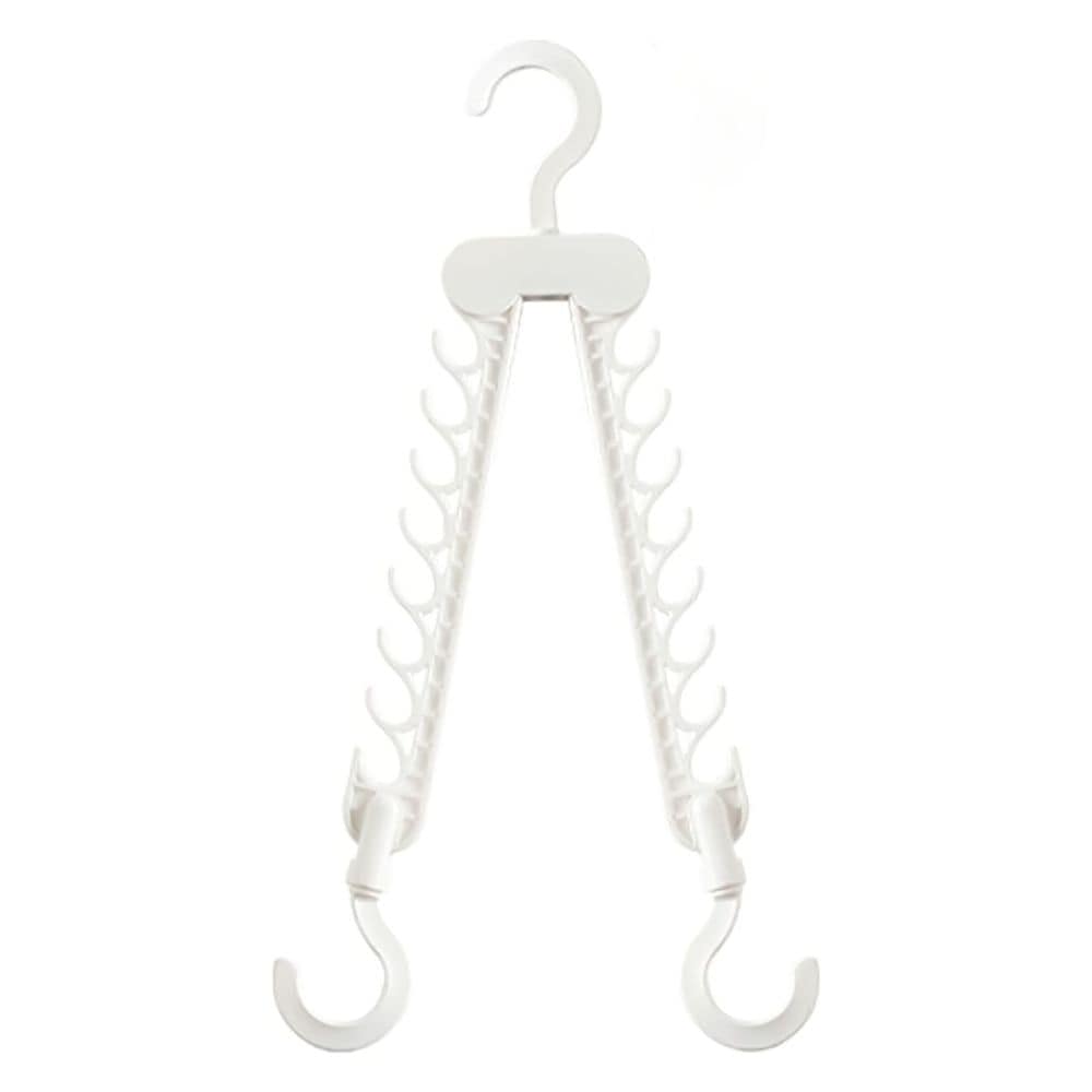 トレードワン 省スペース折りたたみハンガーホルダー  ホワイト