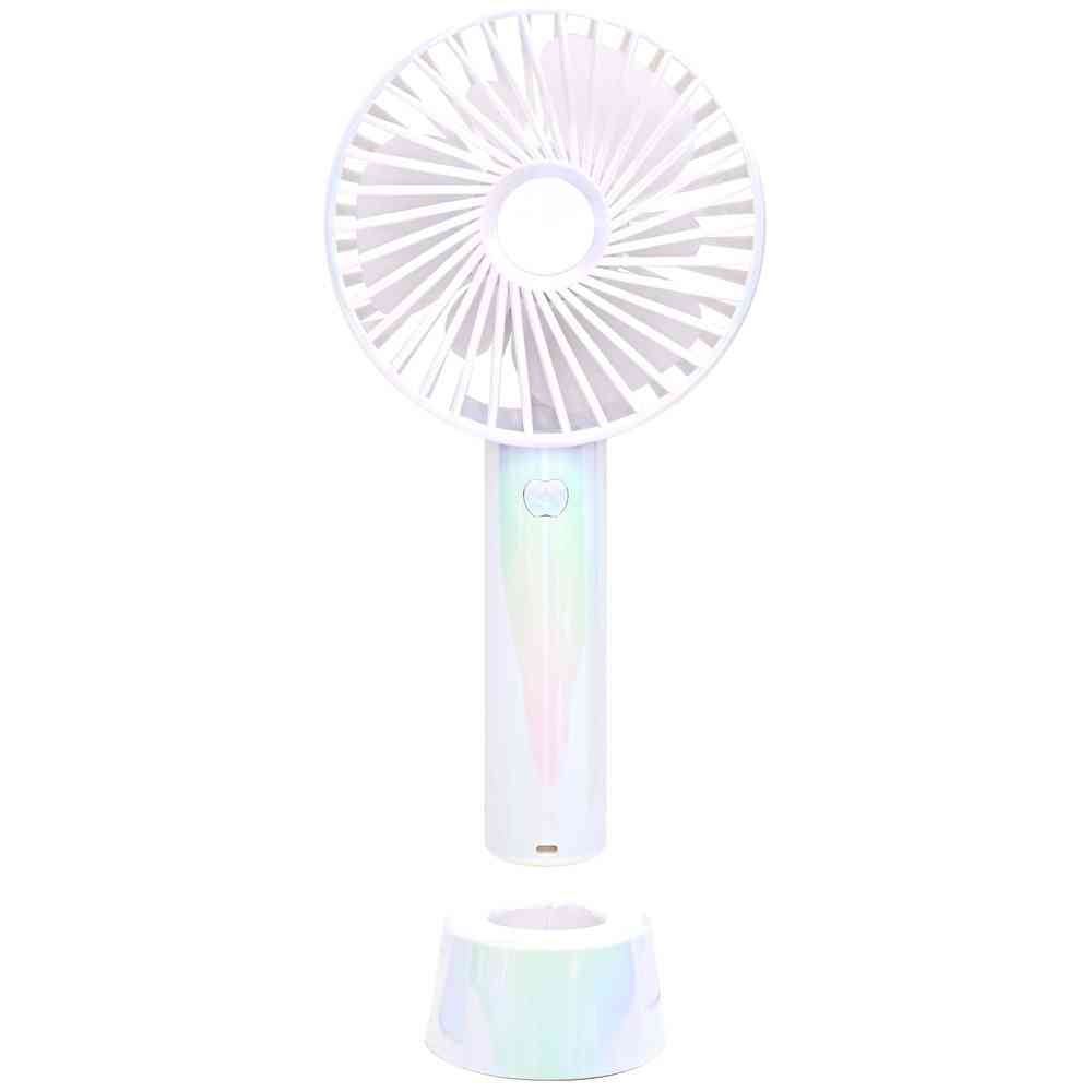 トレードワン ウィンジー USB充電式ハンディファンスタンド付 / オーロラカラーホワイト 30936
