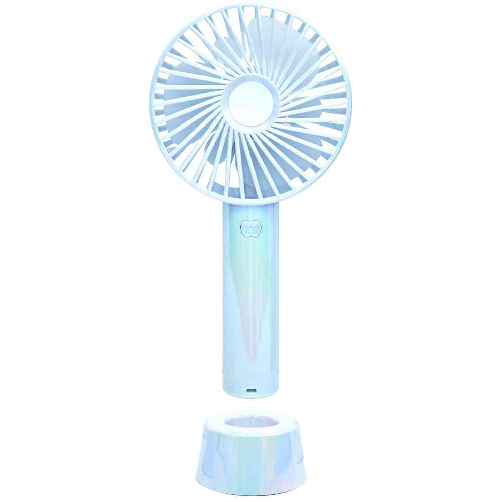 トレードワン ウィンジー USB充電式ハンディファンスタンド付 / オーロラカラーブルー 30937