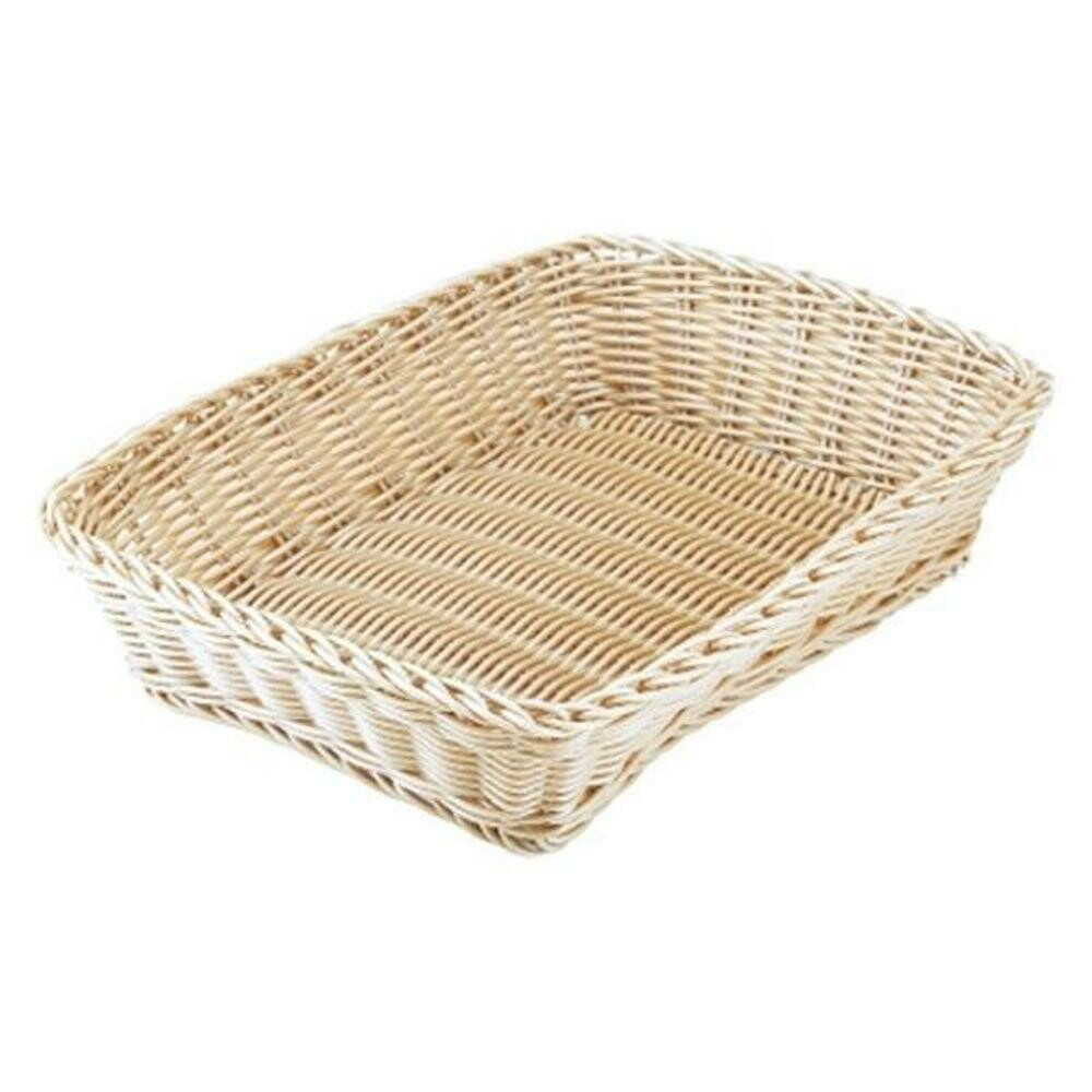 シービージャパン 洗えるバスケットルンドレクタングルL ビスケット