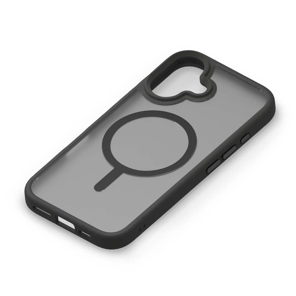 PGA iPhone16用 MagSafe対応 ハイブリッドケース ブラック PG-24AMGPT04BK 30g