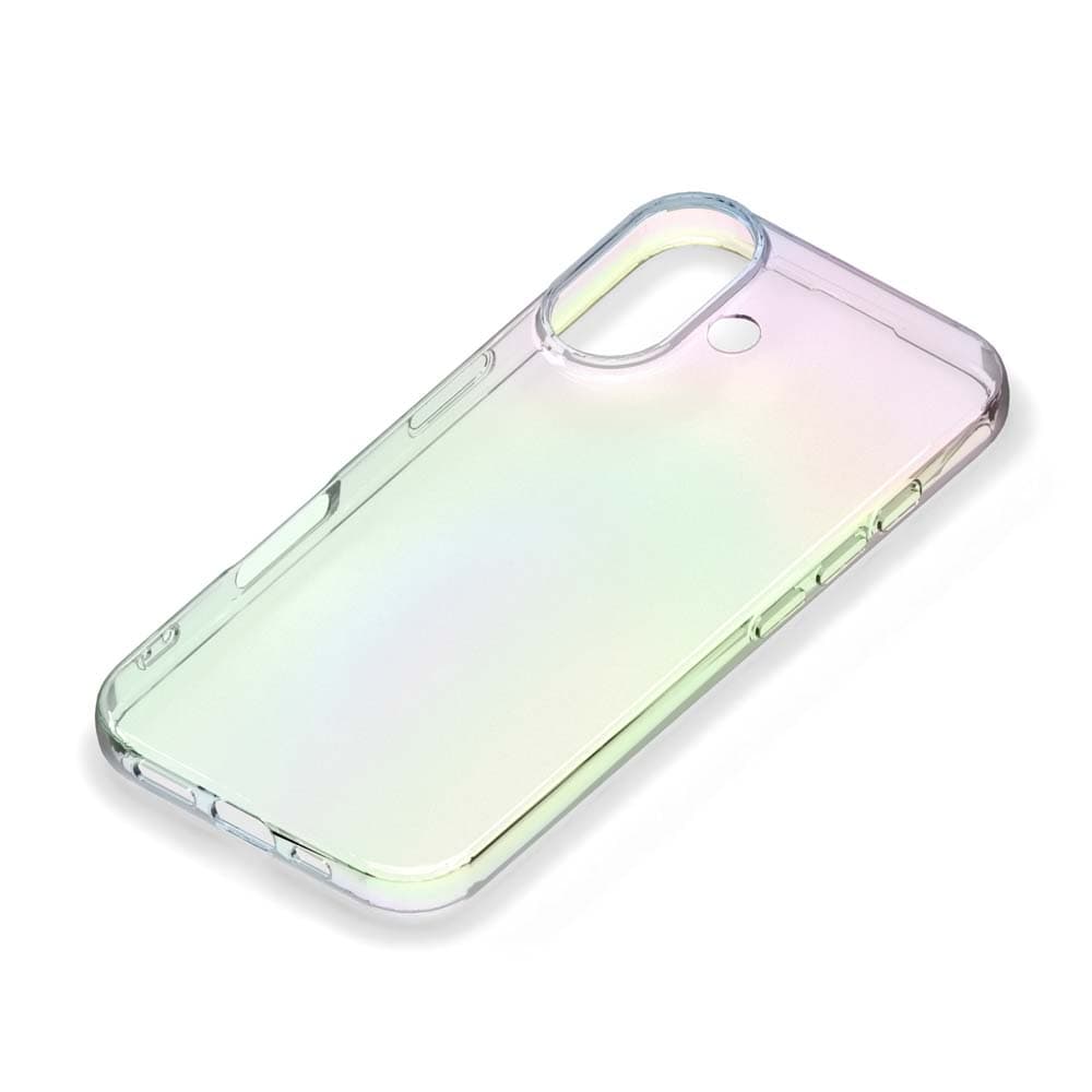 PGA iPhone16用 クリアソフトケース オーロラ PG-24ATP02AR 25g