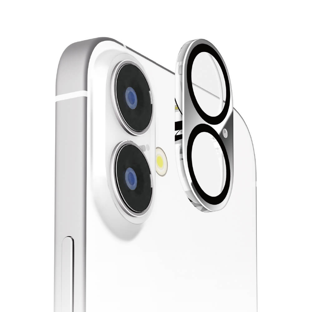 PGA iPhone16/16Plus 2眼カメラ用 カメラフルプロテクター ミラー 2g