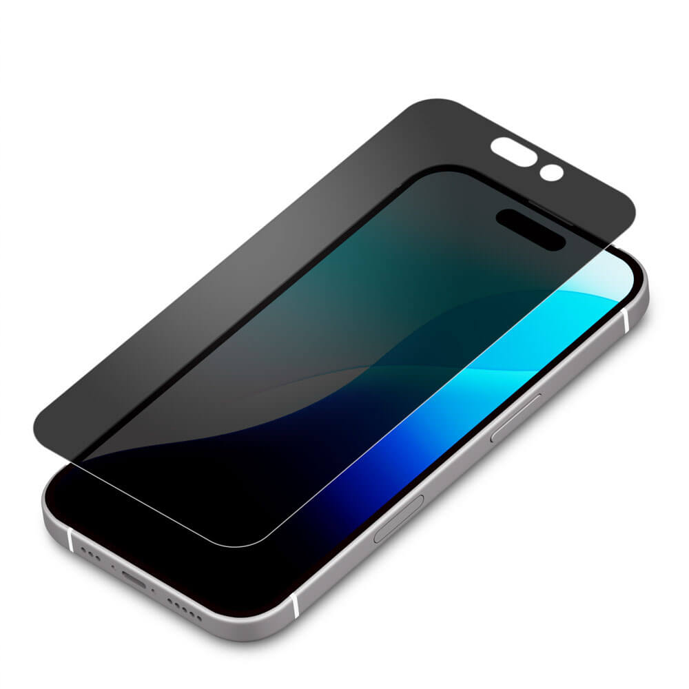 PGA iPhone 16 Pro用 液晶保護フィルム 覗き見防止/反射防止 PG-24BMB01 3g