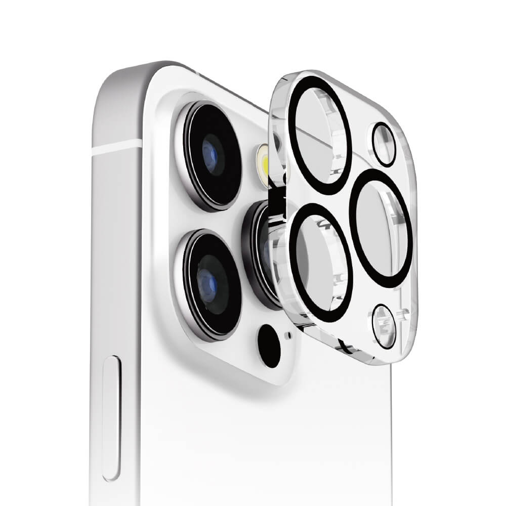 PGA iPhone 16Pro/16ProMax 3眼カメラ用 カメラフルプロテクター クリア 3g