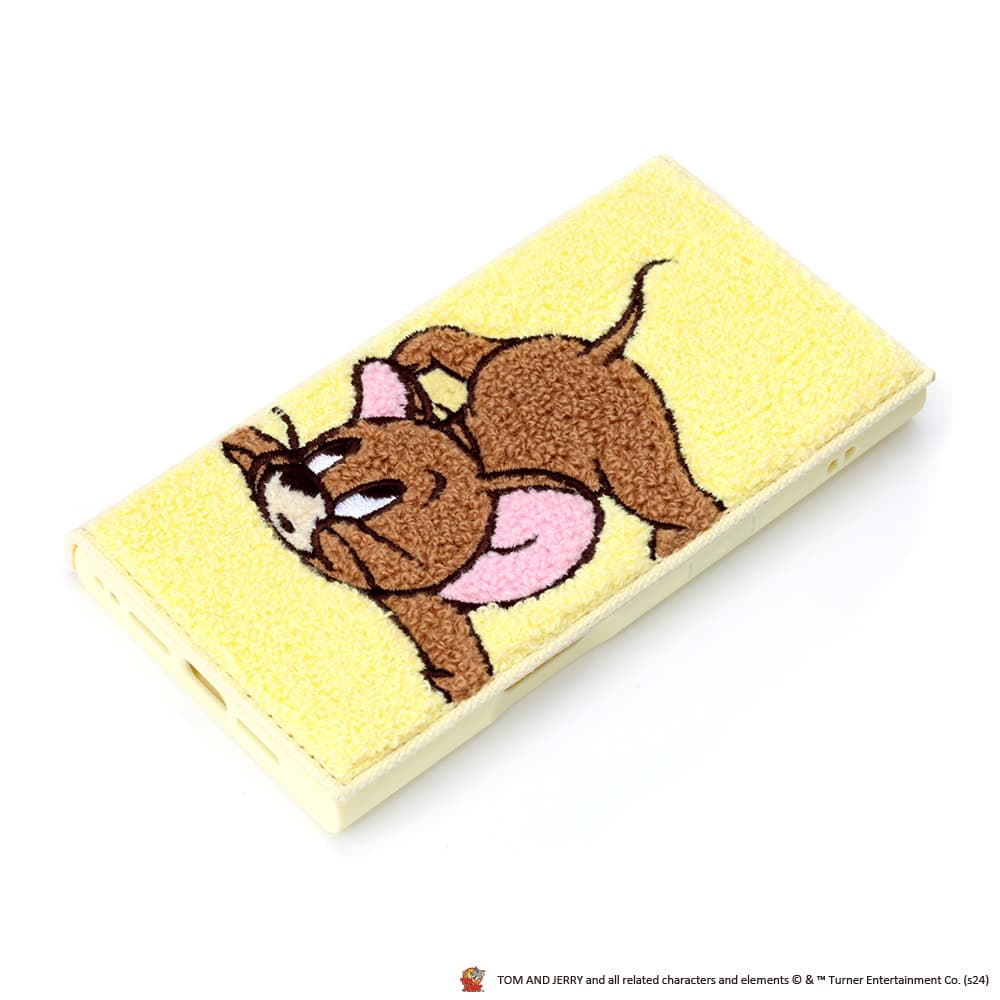 PGA iPhone 16用 クリアフリップケース(サガラ刺繍) ジェリー PG-W24ACF02JER