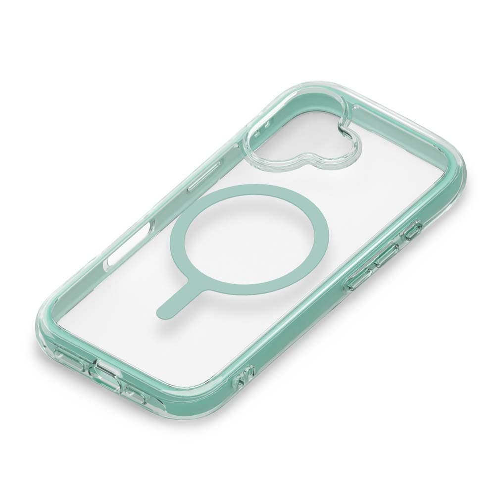 PGA iPhone16用 MagSafe対応 エアクッションケース ミント PG-24AMGPTA04GR 41g
