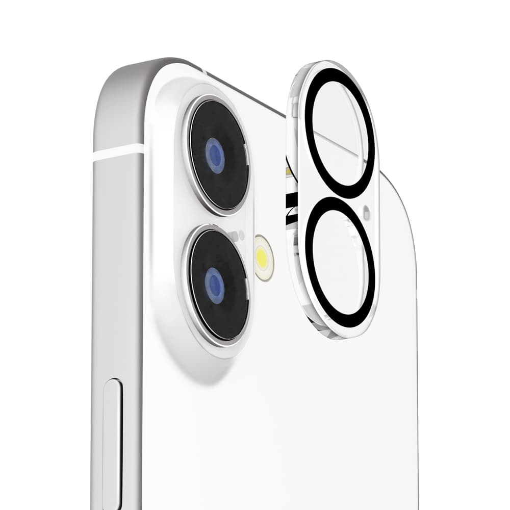 PGA iPhone 17/16/16 Plus用 カメラフルプロテクター 角割れ防止フレーム クリア 2g