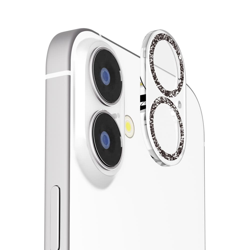 PGA iPhone 17/16/16 Plus用 カメラフルプロテクター ラメブラック 2g