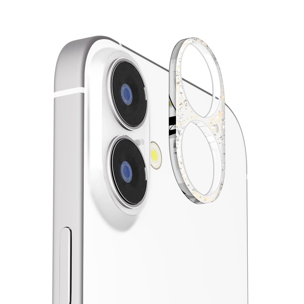 PGA iPhone 17/16/16 Plus用 カメラレンズフレーム ラメ 2g