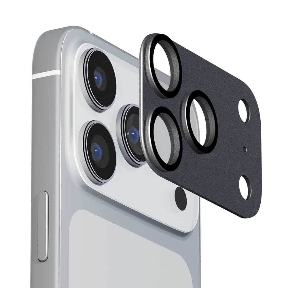 PGA iPhone 17 Pro用 カメラフルプロテクター アルミ/ブラック 6g
