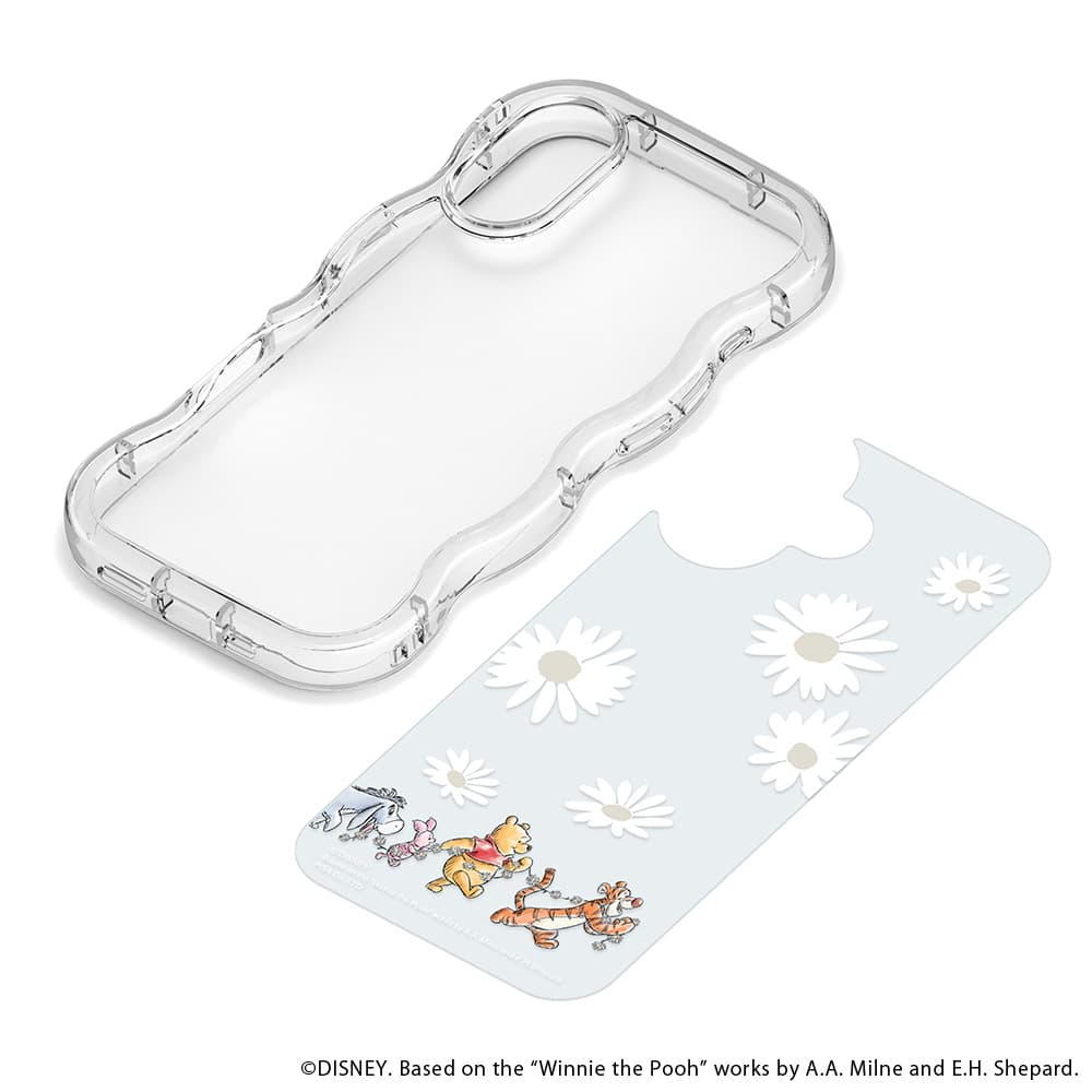 PGA iPhone 17用 ウェーブケース くまのプーさん PG-D25AWH04POO 35g