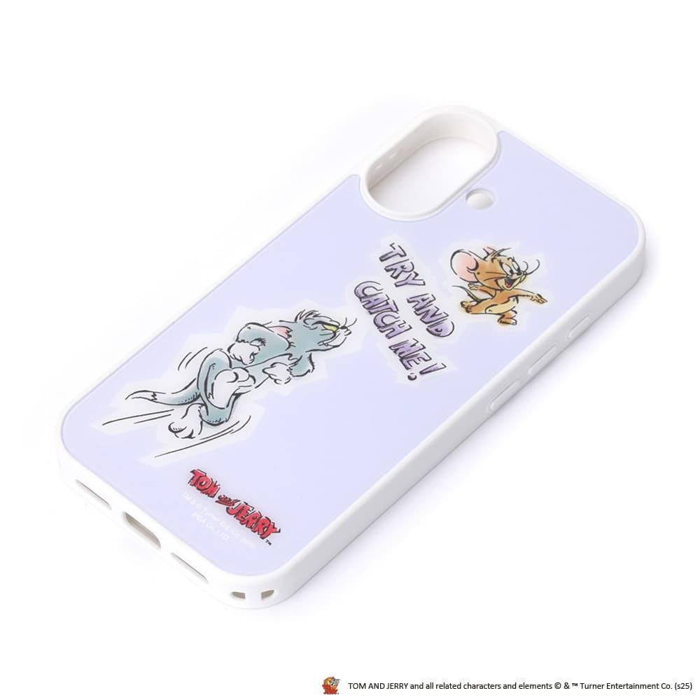 PGA iPhone 17用 MagSafe対応 アクリルパネルケース トムとジェリー/パープル 50g