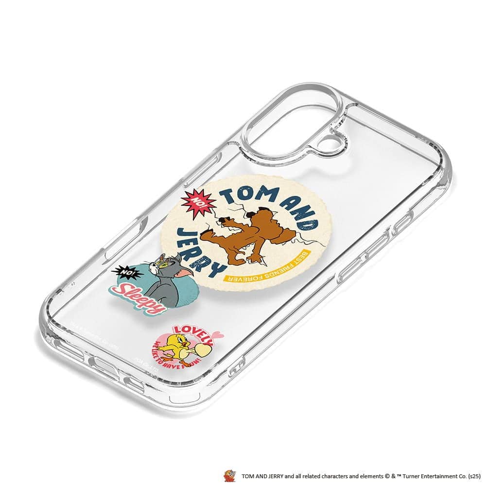 PGA iPhone 17用 MagSafe対応 ハイブリッドケース トムとジェリー 35g
