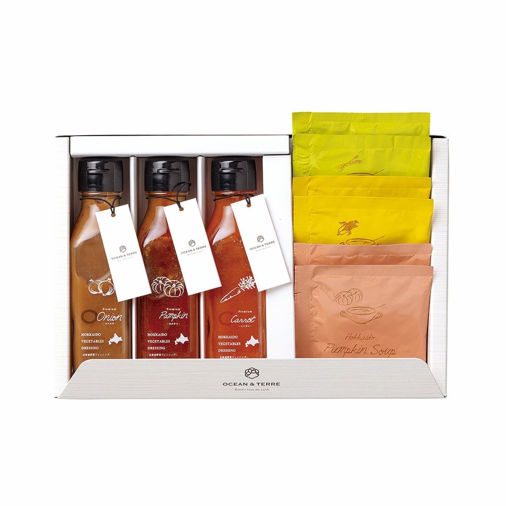 ◆A663 北海道 野菜ドレッシング&スープ3種セット◇ メーカー直送 ▼返品・キャンセル不可【他商品との同時購入不可】