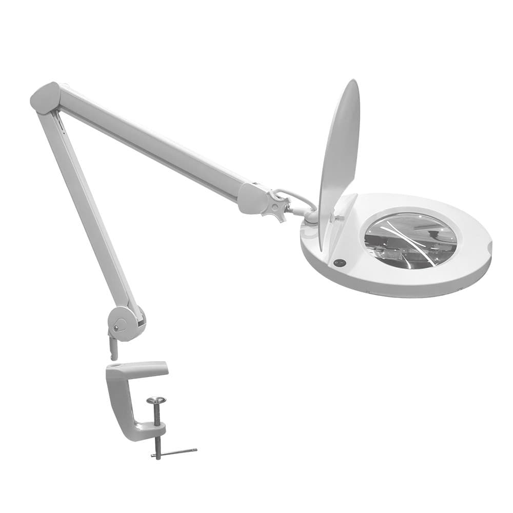 45LEDクランプ式フレキシブルアームルーペ LECL24CWH メーカー直送▼返品・キャンセル不可【他商品との同時購入不可】