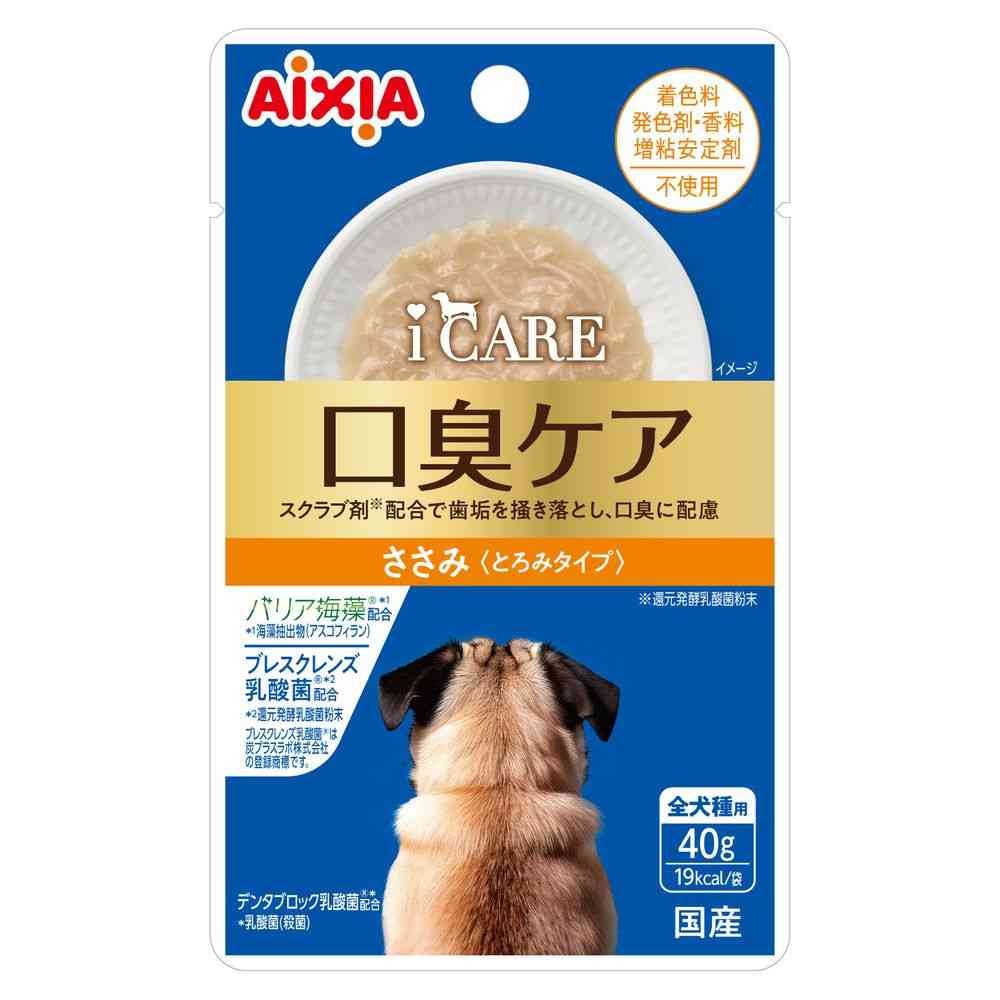 アイシア  i CARE ドッグ 口臭ケア ささみ とろみタイプ 40g