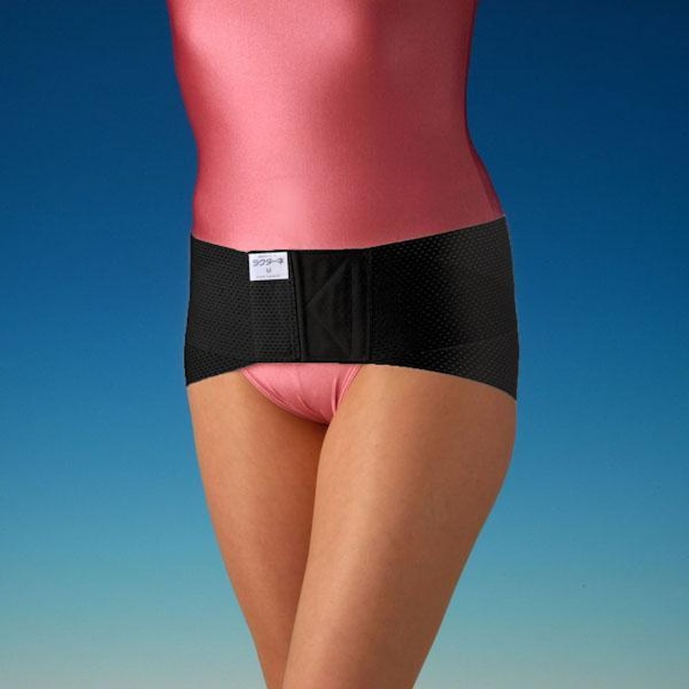 ラクダーネ 骨盤サポーター メッシュ ブラック L 【直送品】 返品・キャンセル・他商品と同時購入は不可