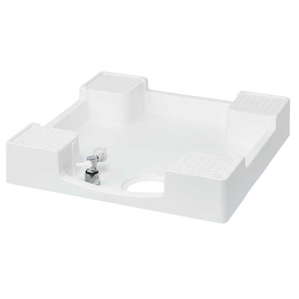 洗濯機用給水栓付防水パン フォーセットパン 専用ガードなし メーカー直送 ▼返品・キャンセル不可【他商品との同時購入不可】