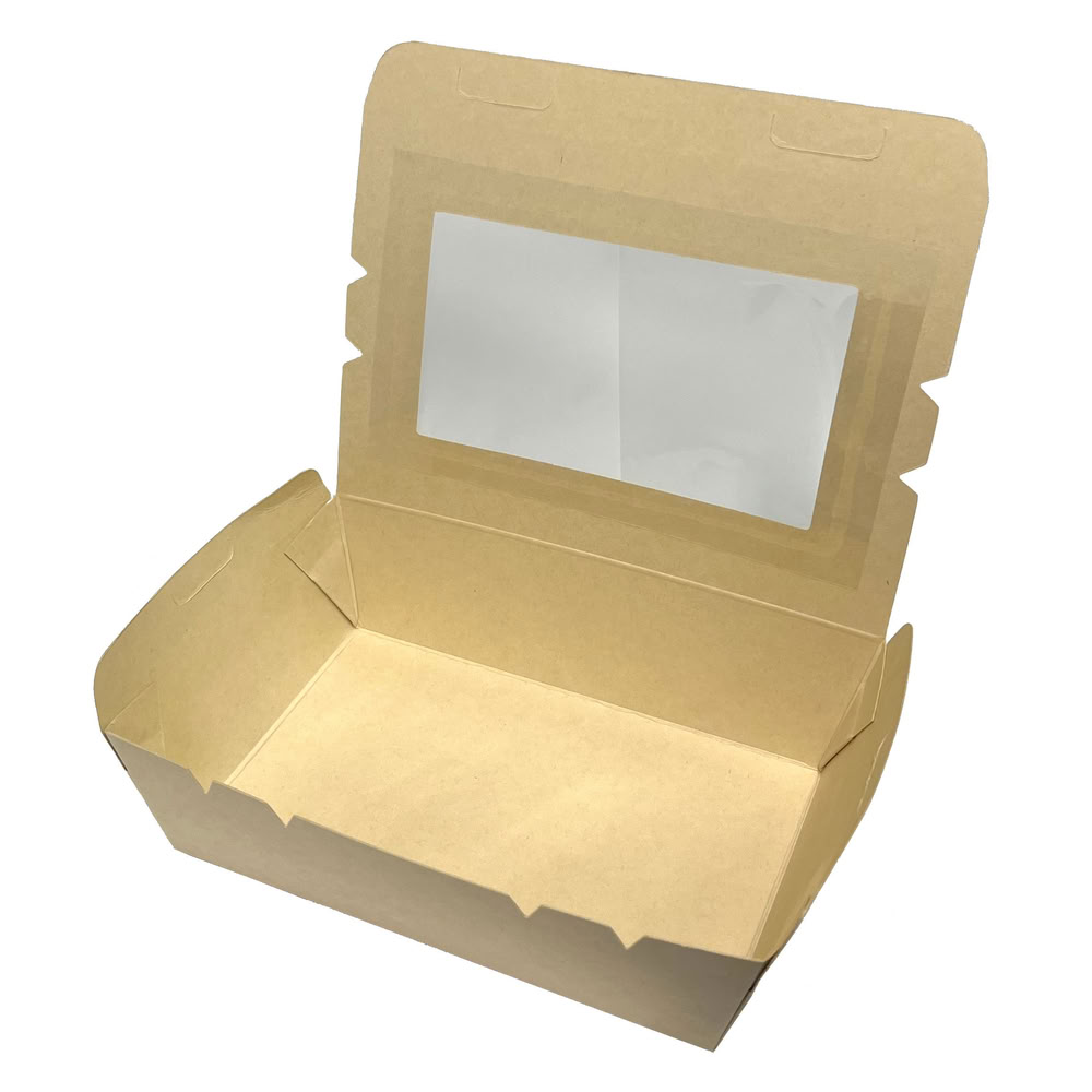 K'sインターナショナル 業務用窓付きバンブーランチボックスS 530778 25枚