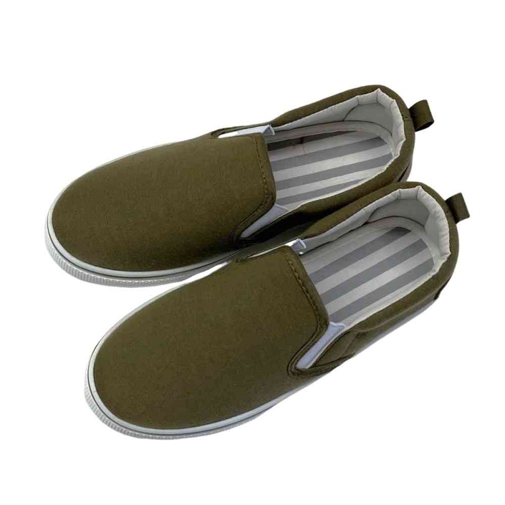 クイン商事 レディーススリッポン スウェットカーキ Mサイズ