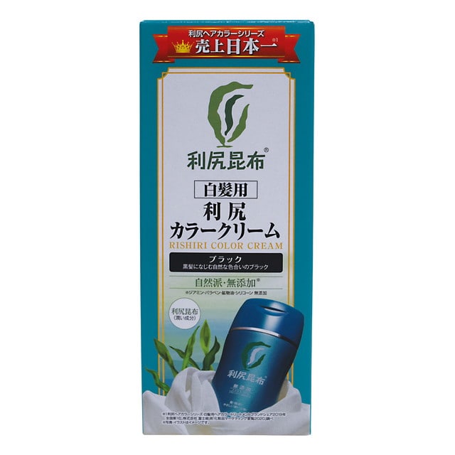 ピュール 利尻 カラークリーム ブラック 170g