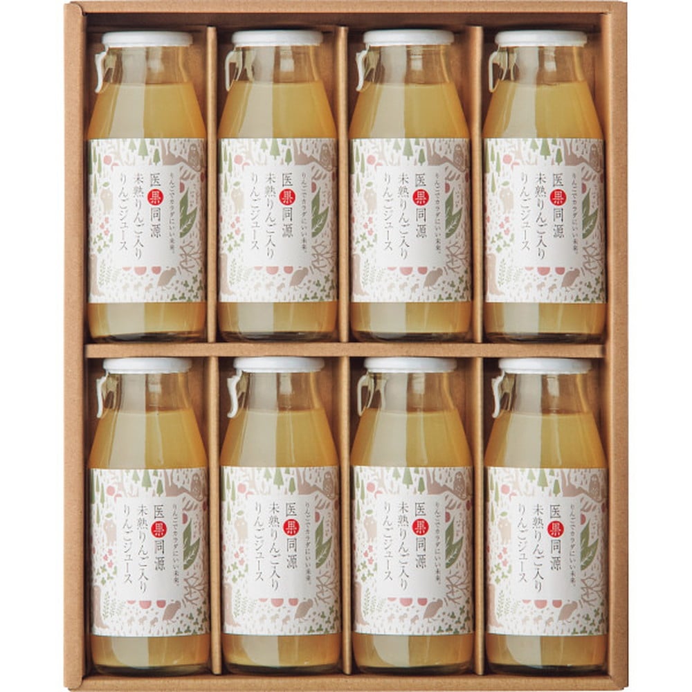 ◆【お歳暮限定】医果同源未熟りんご入り りんごジュース（8本）◇メーカー直送 ▼返品・キャンセル不可【他商品との同時購入不可】