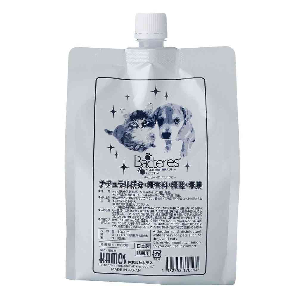 カモス ペット用消臭・除菌水 バクテレス 詰替用 1000ml