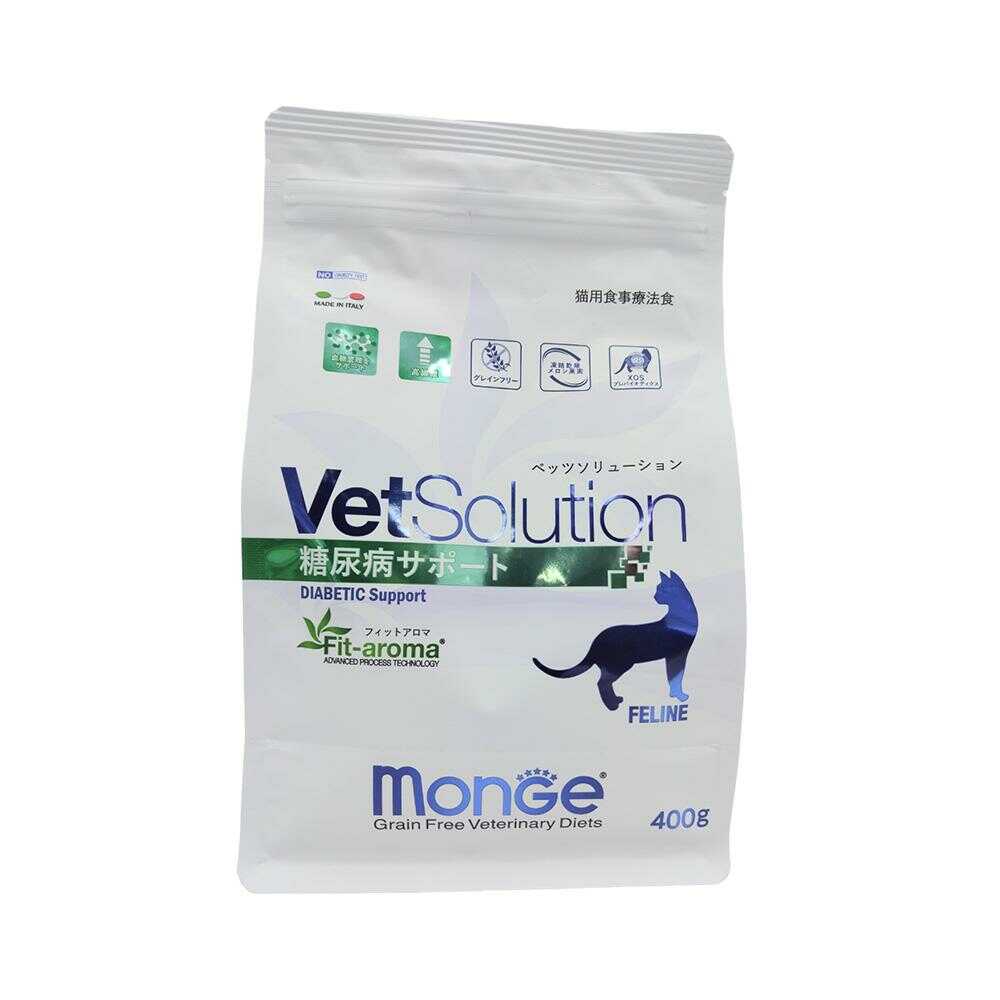 MONGE ベッツソリューション 猫用 糖尿病サポート 400g