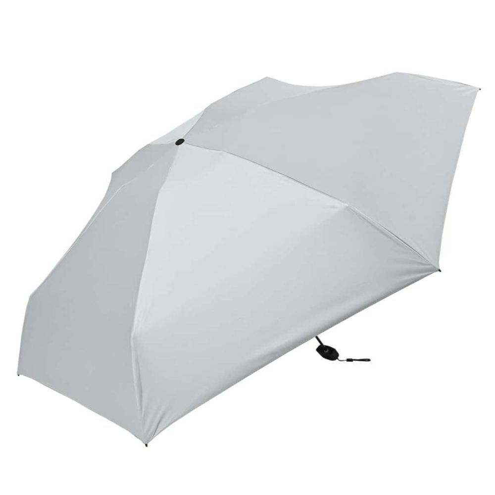 晴雨兼用 折傘 55cm ピーチドロップ 遮光5段 52006GY メーカー直送 ▼返品・キャンセル不可【他商品との同時購入不可