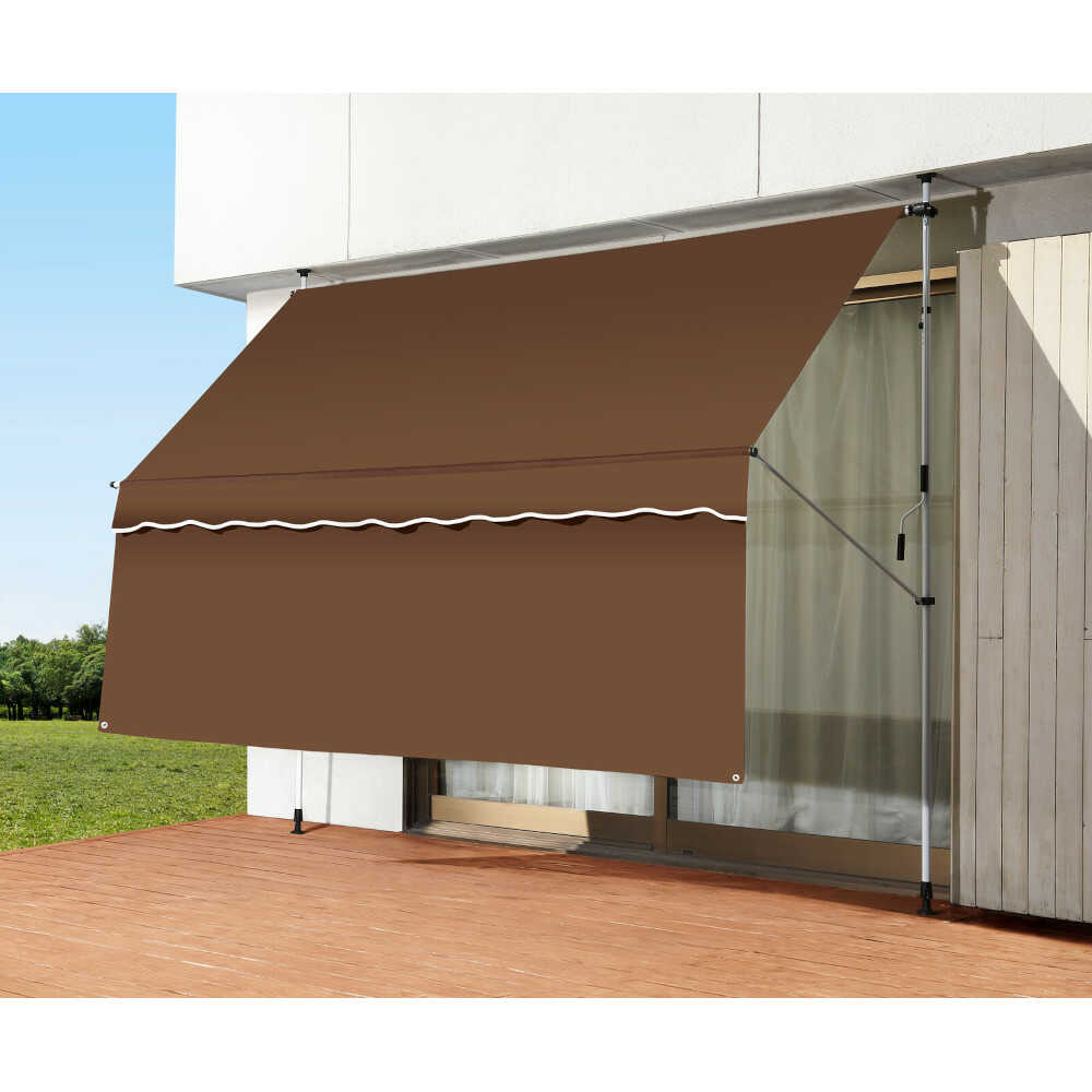 日よけスクリーン＆ブラインド300cm幅 BR[0400030] メーカー直送▼返品・キャンセル不可【他商品との同時購入不可】