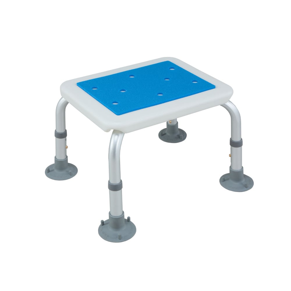 H.W アルミ製シャワーステップ ブルー[04261] メーカー直送 ▼返品・キャンセル不可【他商品との同時購入不可】