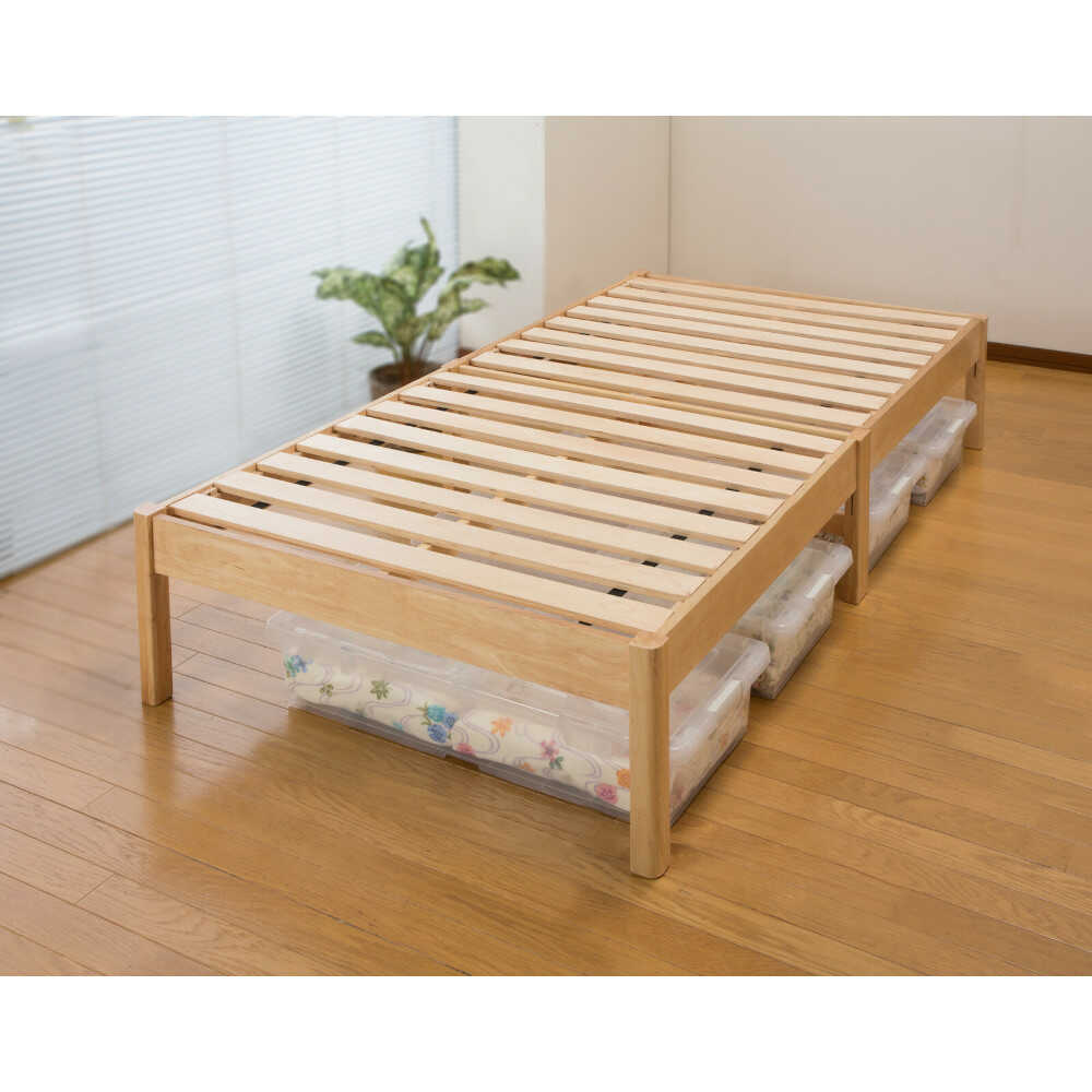 組立簡単天然木すのこベッド[04264] メーカー直送▼返品・キャンセル不可【他商品との同時購入不可】