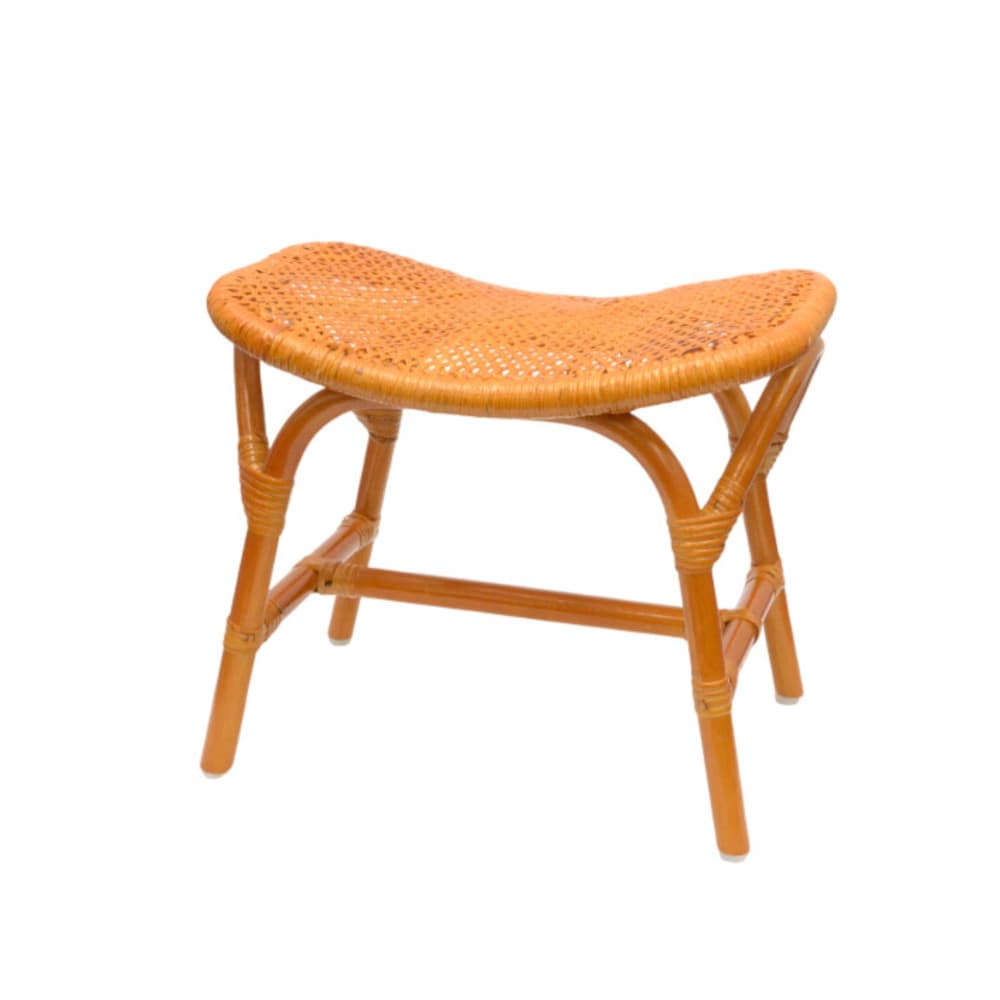 天然籐スクエアスツール[04486] メーカー直送 ▼返品・キャンセル不可【他商品との同時購入不可】