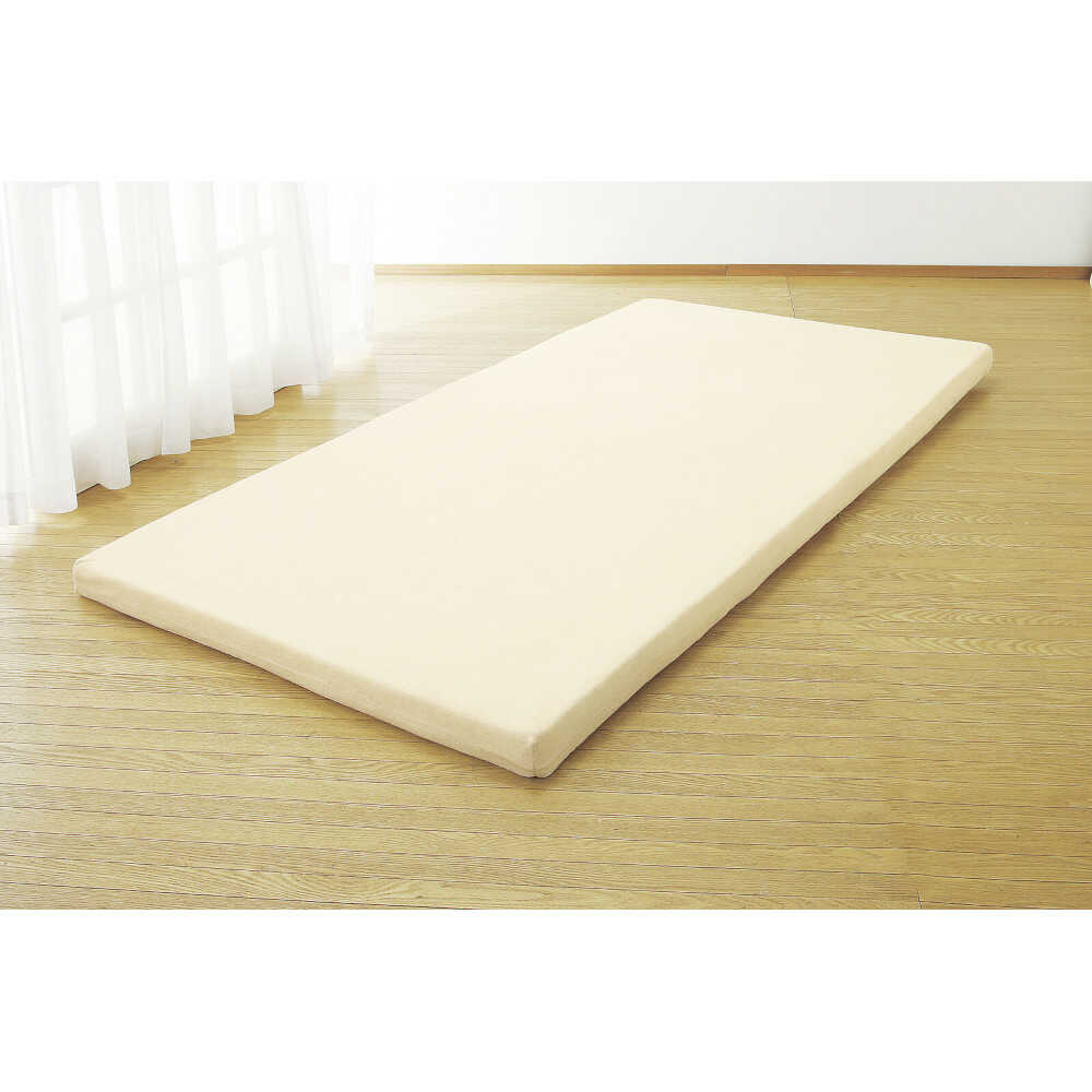 極厚高反発マットレス シングル アイボリー[0457310] メーカー直送 ▼返品・キャンセル不可【他商品との同時購入不可】