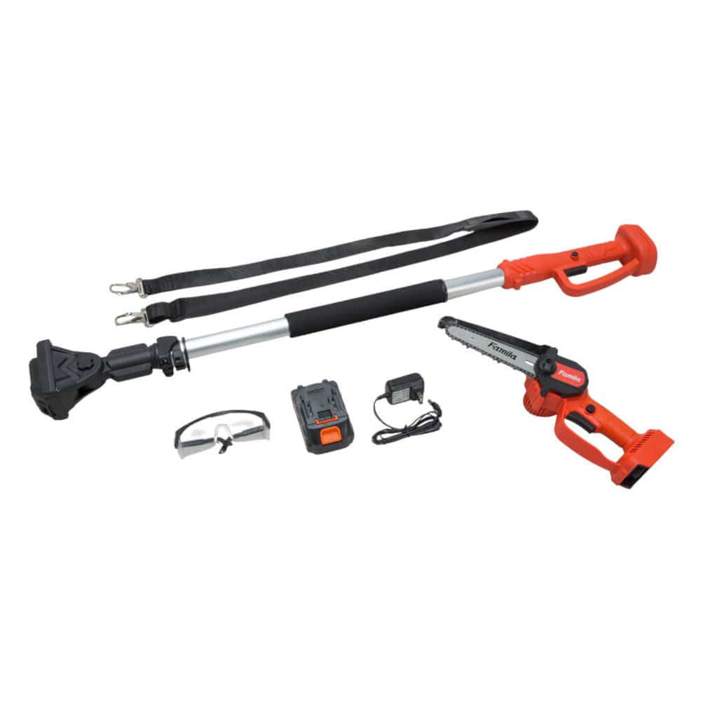 充電式コードレス 2WAY高枝チェーンソー6点セット [04674] 【直送品】 返品・キャンセル・他商品と同時購入は不可