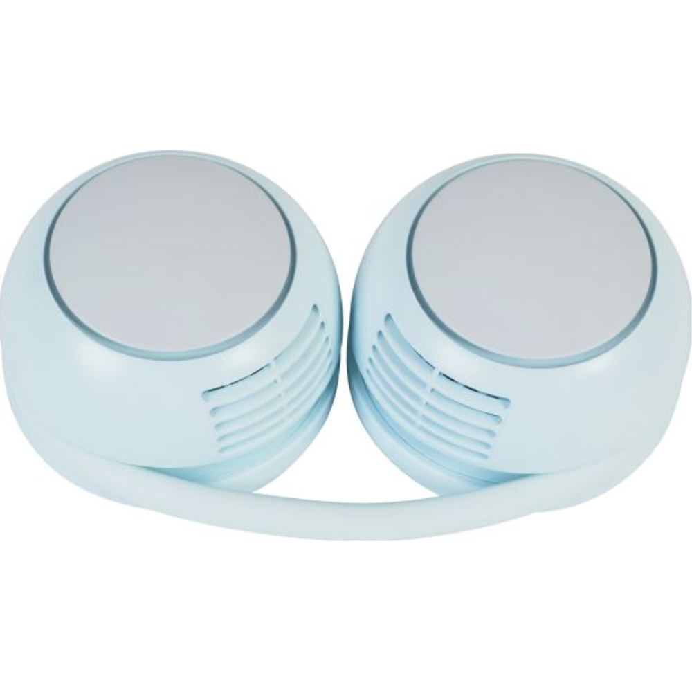 SUZ-HiE ドラム式ネックファン ライトブルーメーカー直送 ▼返品・キャンセル不可【他商品との同時購入不可】