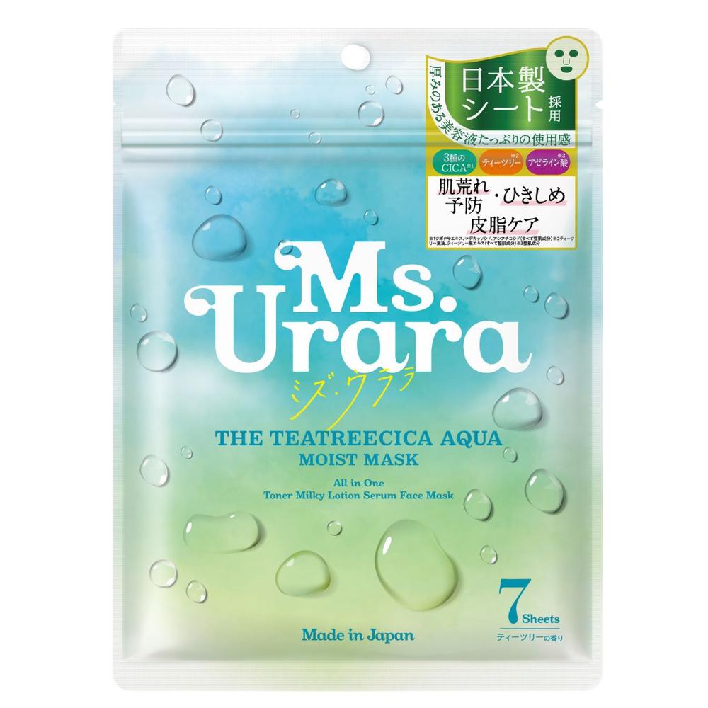 メディテクノソリューションズ Ms.Urara(ミズウララ) THE TEATREECICA AQUQ MOIST MASK 7枚