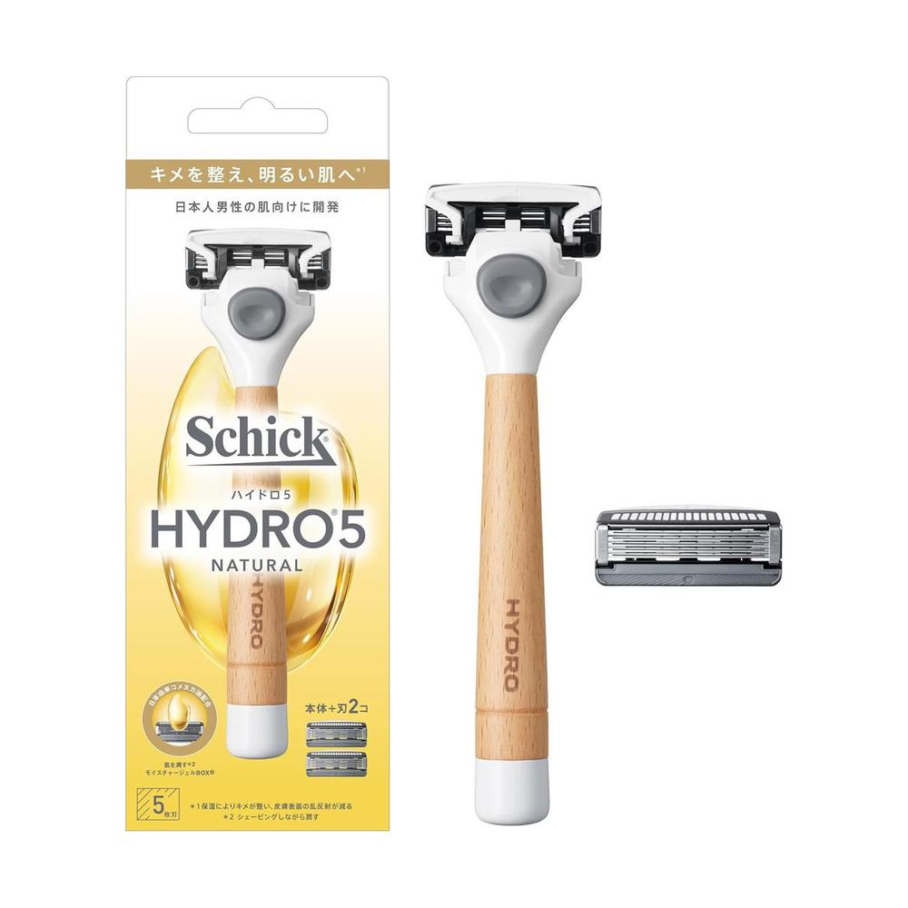 シックジャパン ハイドロ5 ナチュラルホルダー 刃付き+替刃1個