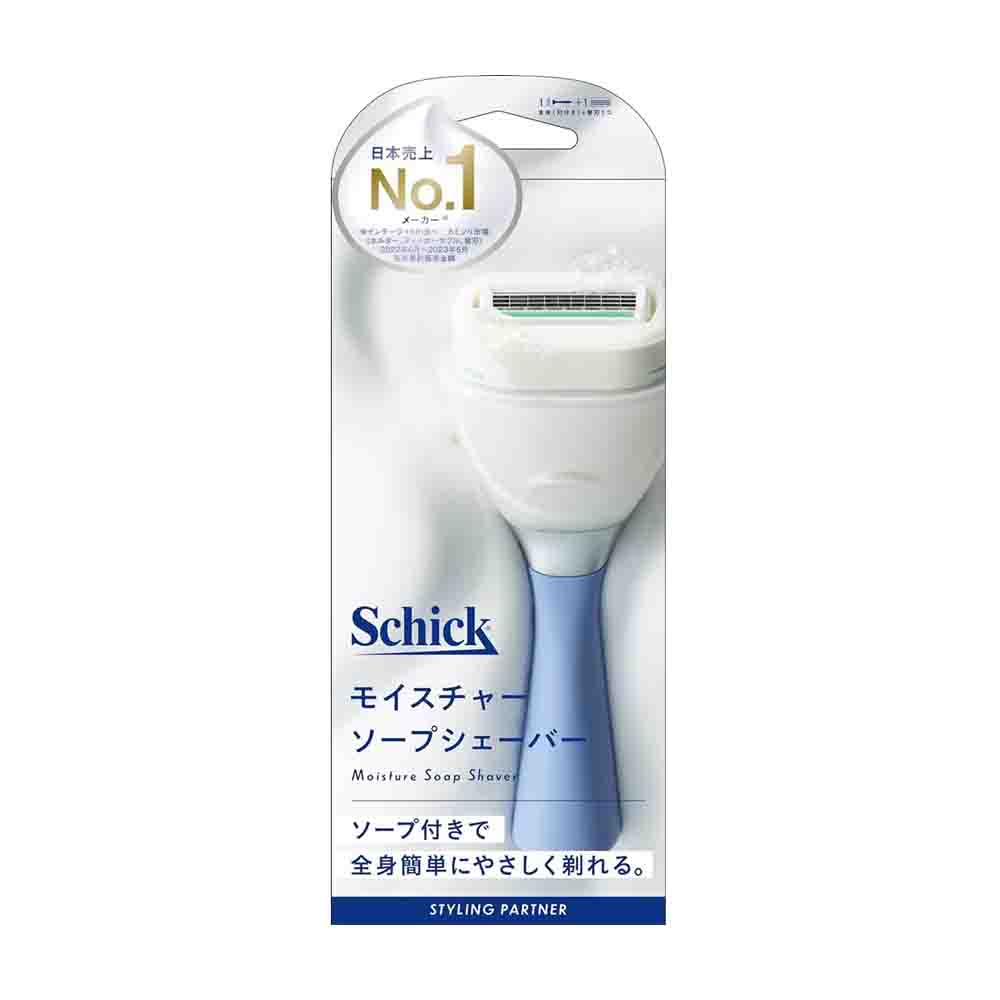 Schick（シック）  モイスチャーソープ シェーバー ホルダー 刃付き＋替刃1コ