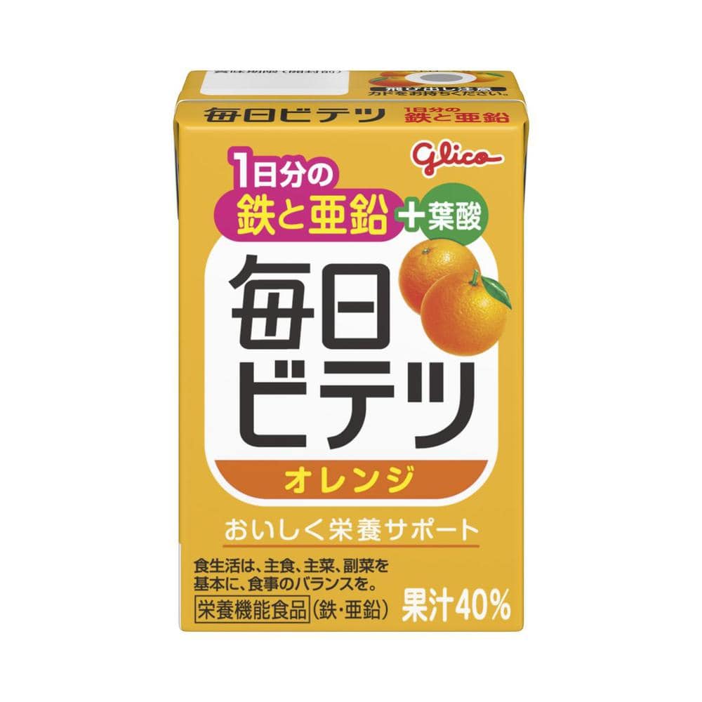 ◆江崎グリコ 毎日 ビテツ オレンジ 100ml   【60個セット】