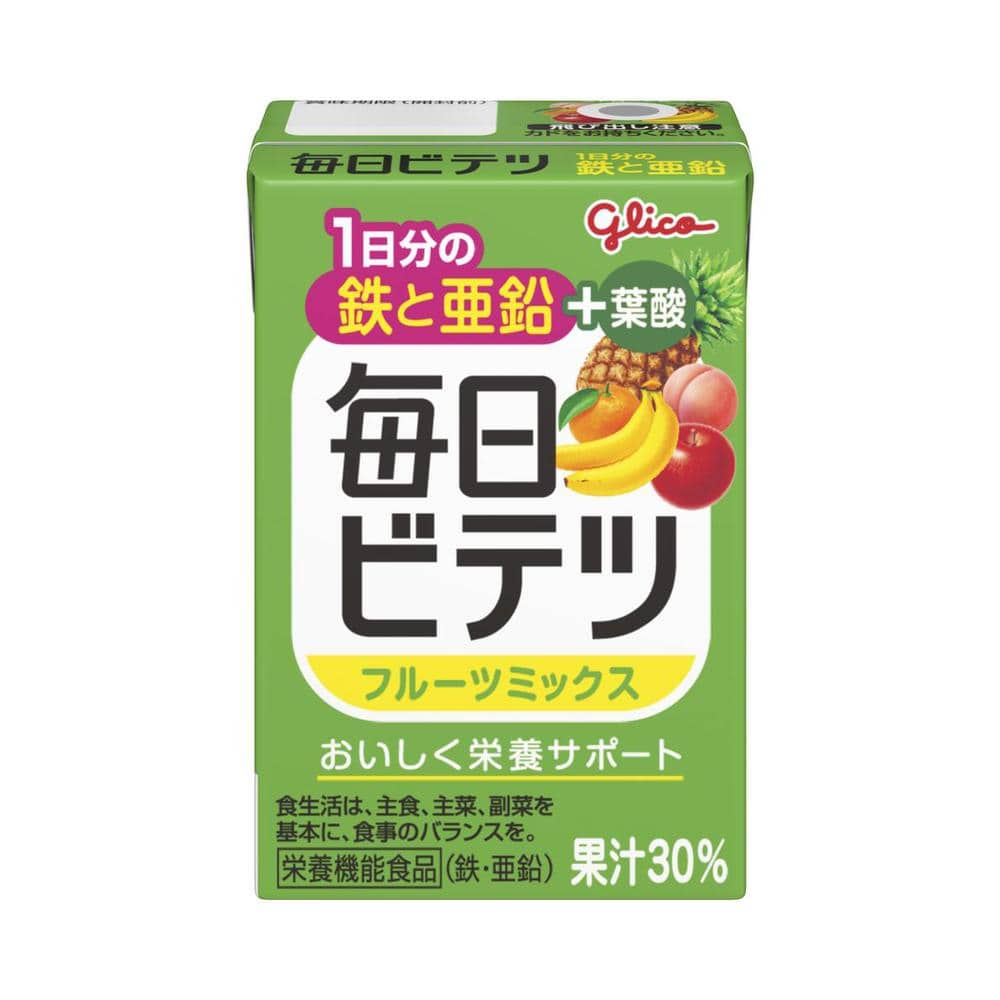 ◆江崎グリコ 毎日 ビテツ フルーツミックス 100ml   【60個セット】