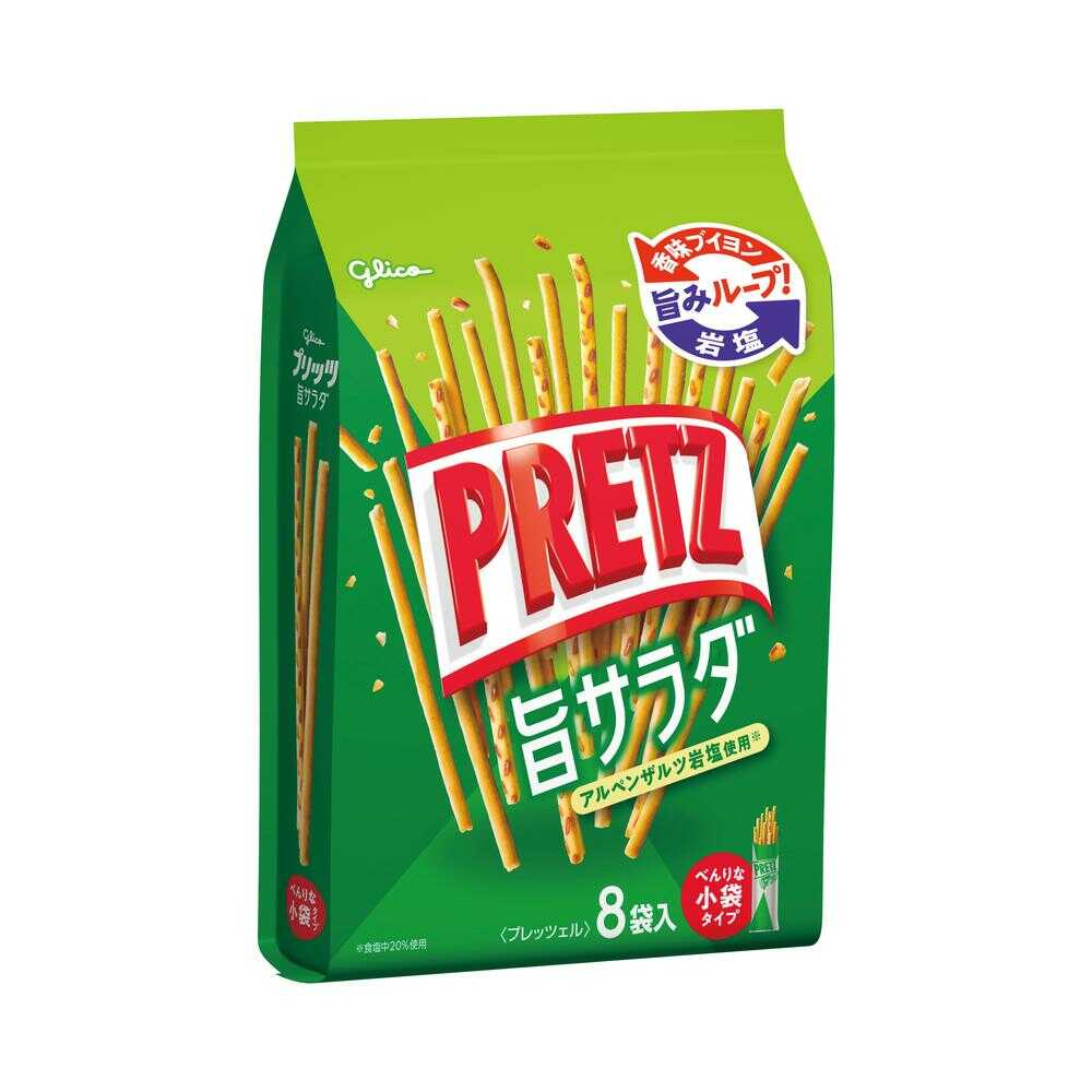 ◆グリコ プリッツ旨サラダ 8袋入り   【6個セット】