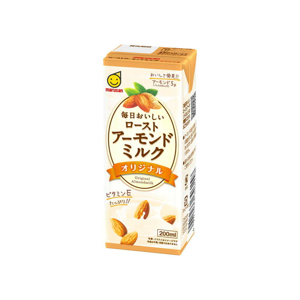 ◆マルサン 毎日おいしいローストアーモンドミルク オリジナル 200mL   【12個セット】